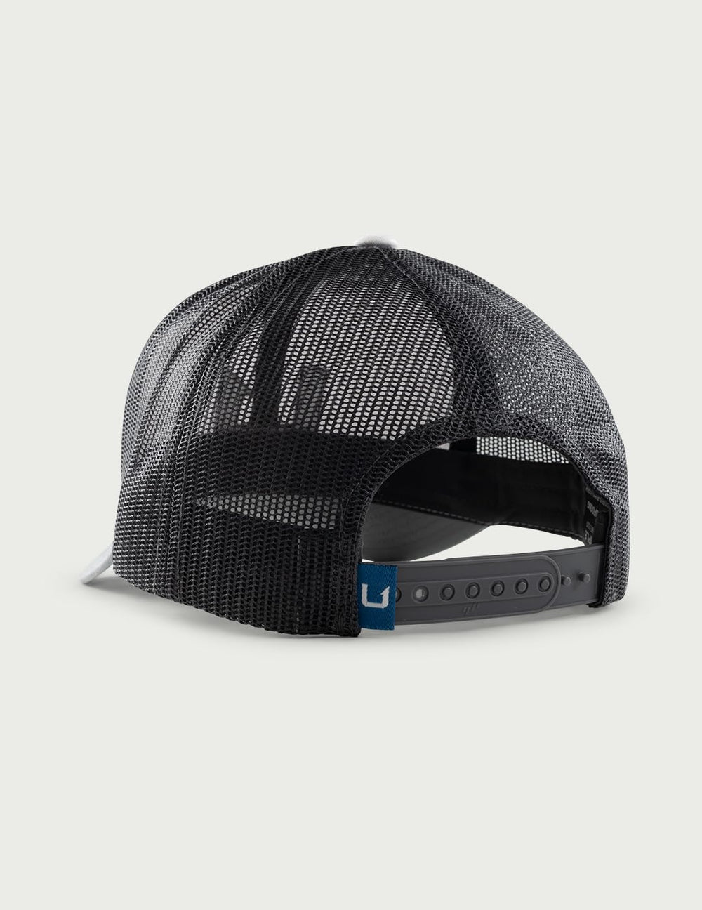 HUK men's Trucker Hat showing adjustable snap closure for a comfortable, secure fit.