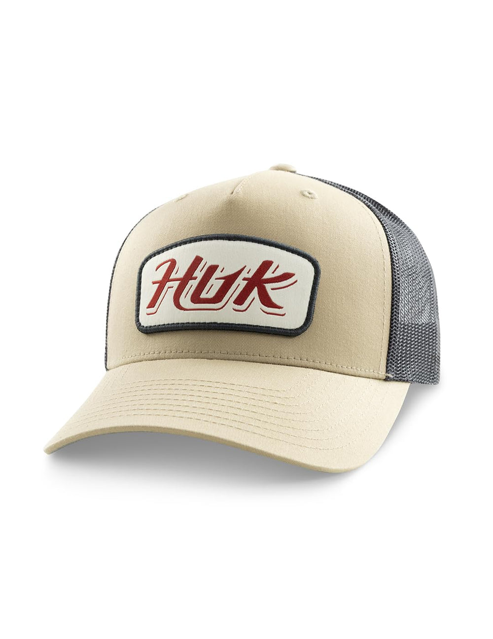 HUK Men's Standard Trucker hat with anti-glare under visor for glare-free sun protection.