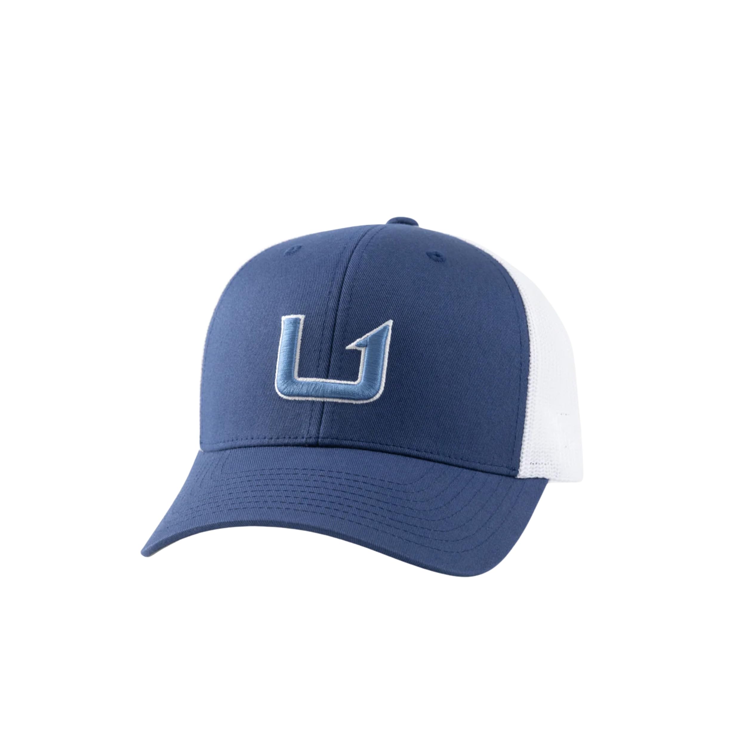 HUK mens trucker hat front view with anti-glare design and breathable fabric for all-day wear