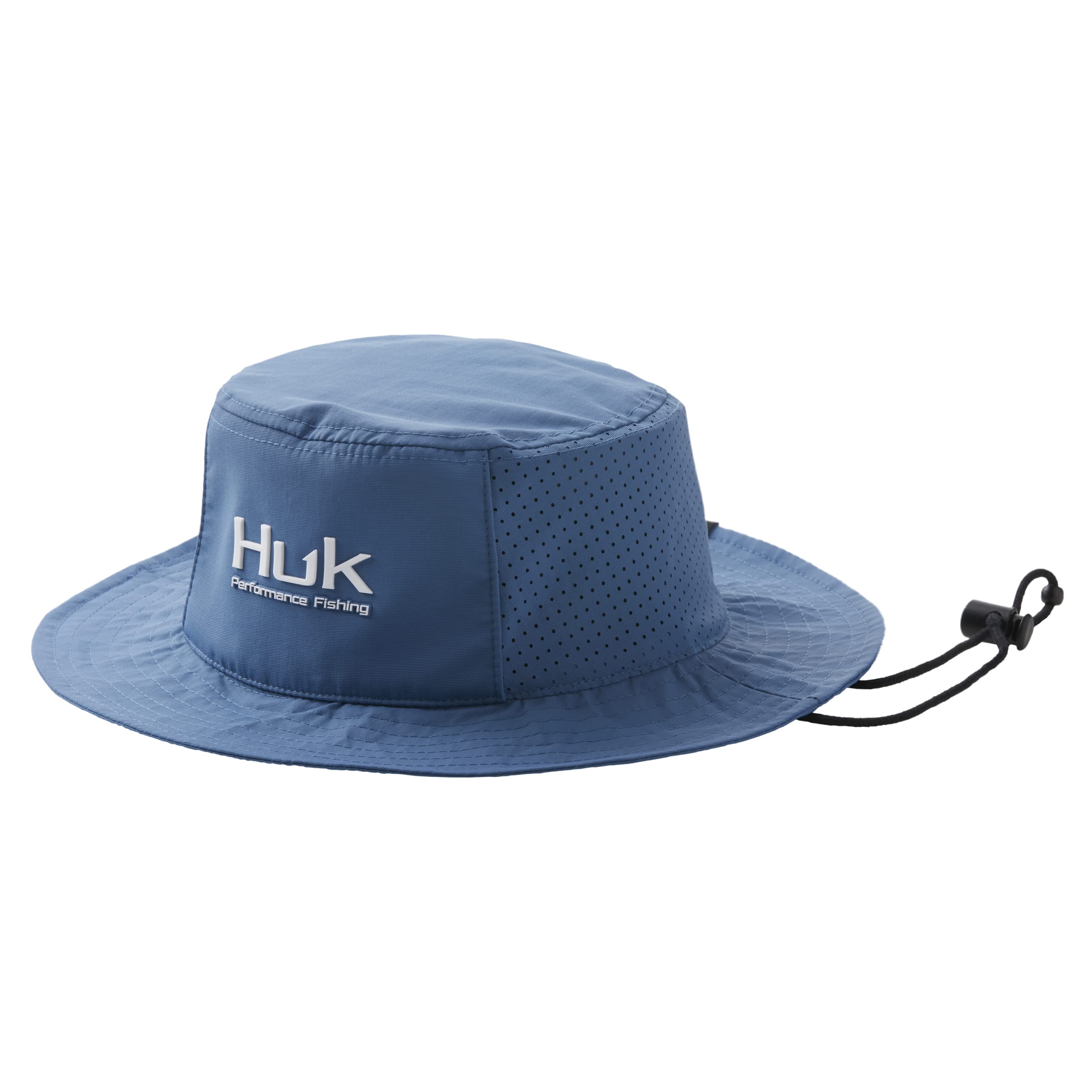 Huk Performance Bucket Hat top view, sun protection for fishing days