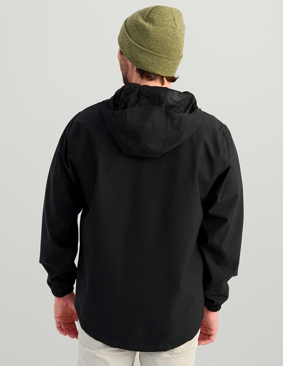 HUK Storm Rain Jacket 2.0 elastic cuffs seal out wind and spray.