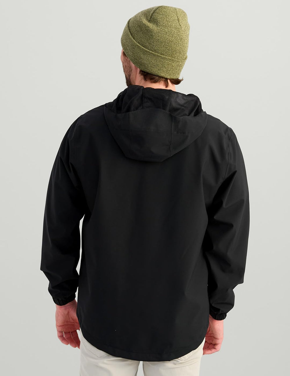 HUK Storm Rain Jacket 2.0 elastic cuffs seal out wind and spray.