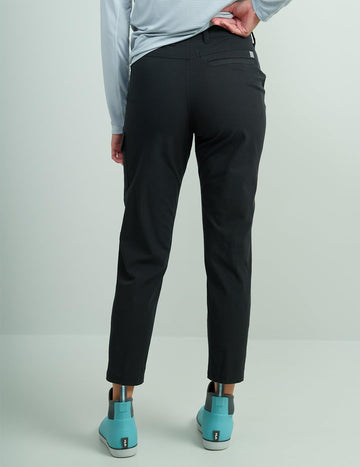 HUK Women's Next Level Pant adjustable waistband for personalized all-day comfort