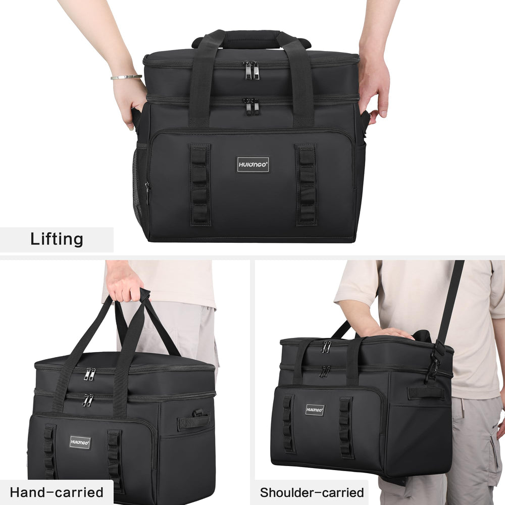 Hulongo cooler bag with 8mm pearl cotton insulation maintains beverages cold for hours