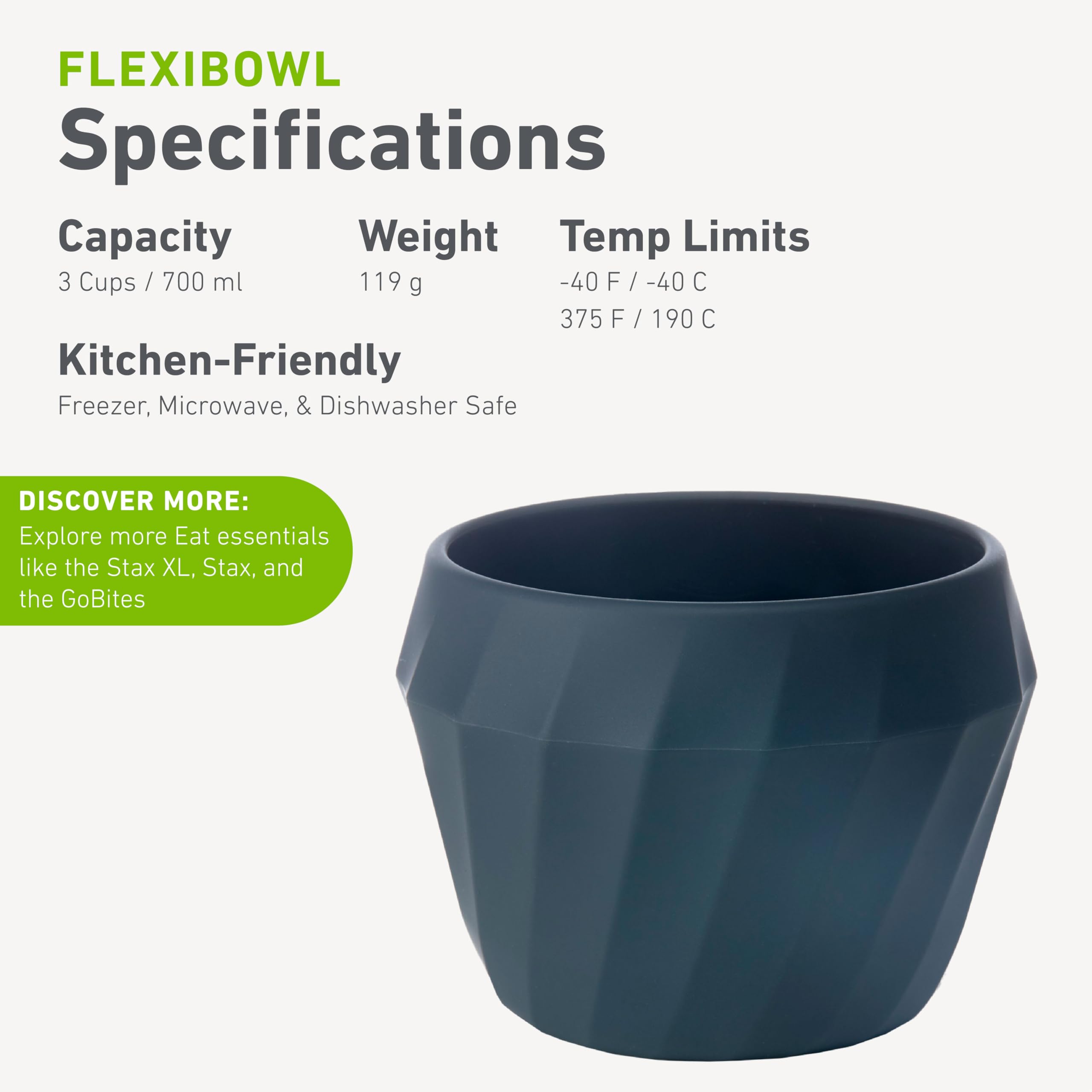 humangear Flexibowl BPA-free materials safe for food contact
