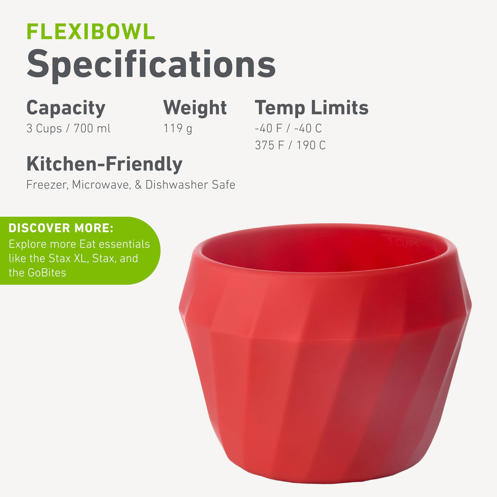 Humangear Flexibowl silicone material is safe and easy to clean.