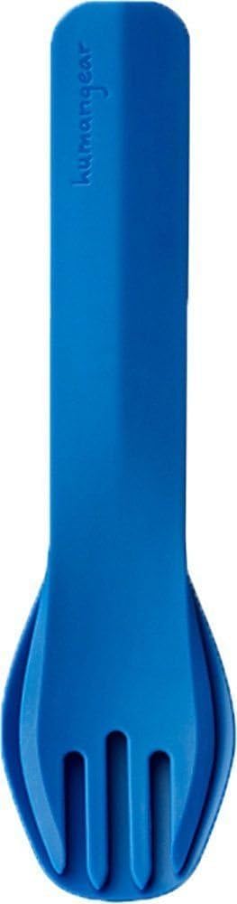 Humangear GoBites Duo lifetime-warranty badge on utensil.