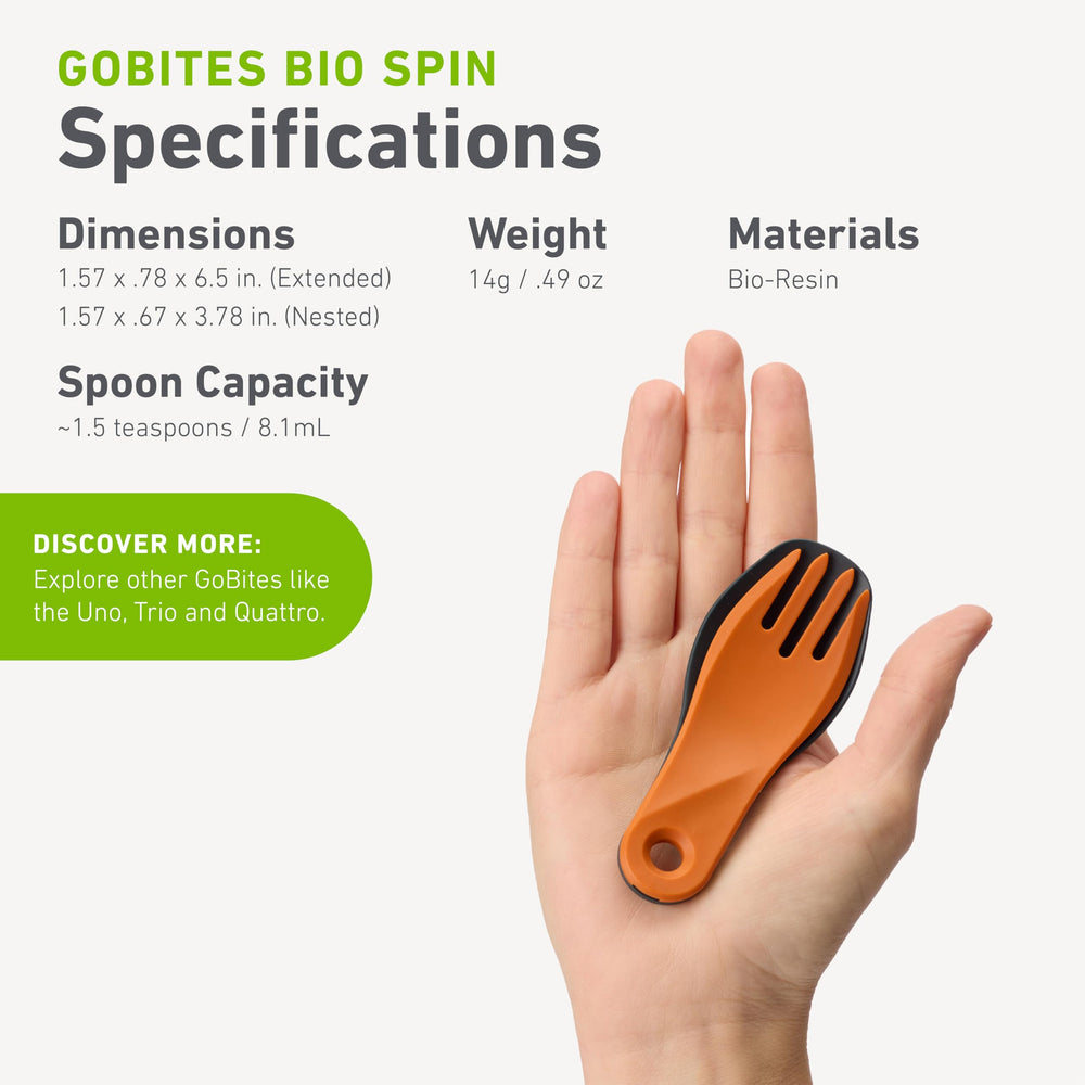Humangear GoBites Bio Spin bio-based material highlight