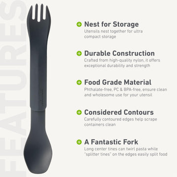 humangear GoBites Duo FDA-safe, BPA-free material for everyday dining