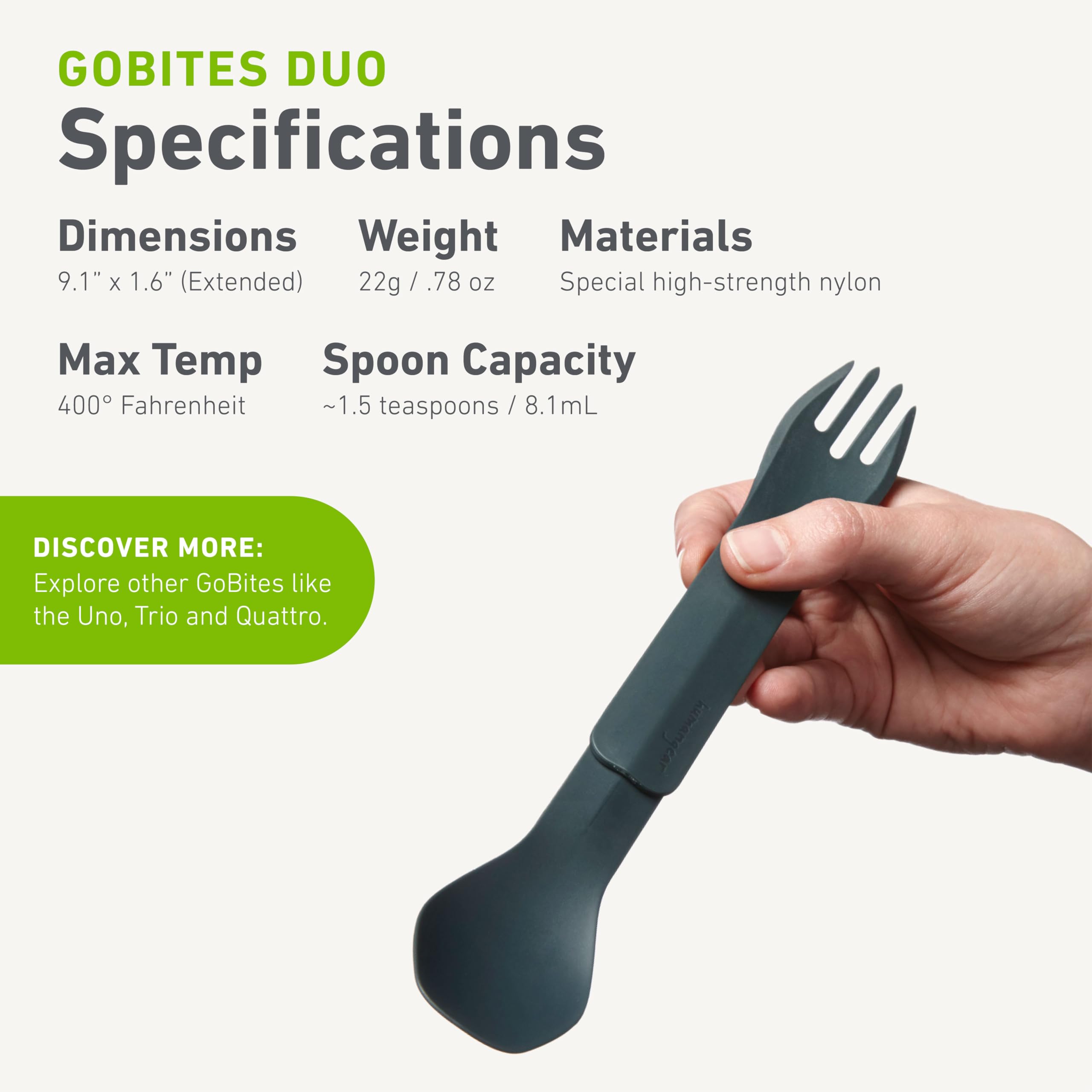 humangear GoBites Duo lifetime warranty backs long-lasting use