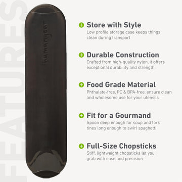 GoBites Quattro long-center-tine fork detail for easy pasta twirl.