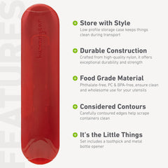 humangear GoBites Trio ergonomic-grip design enhances control during meals