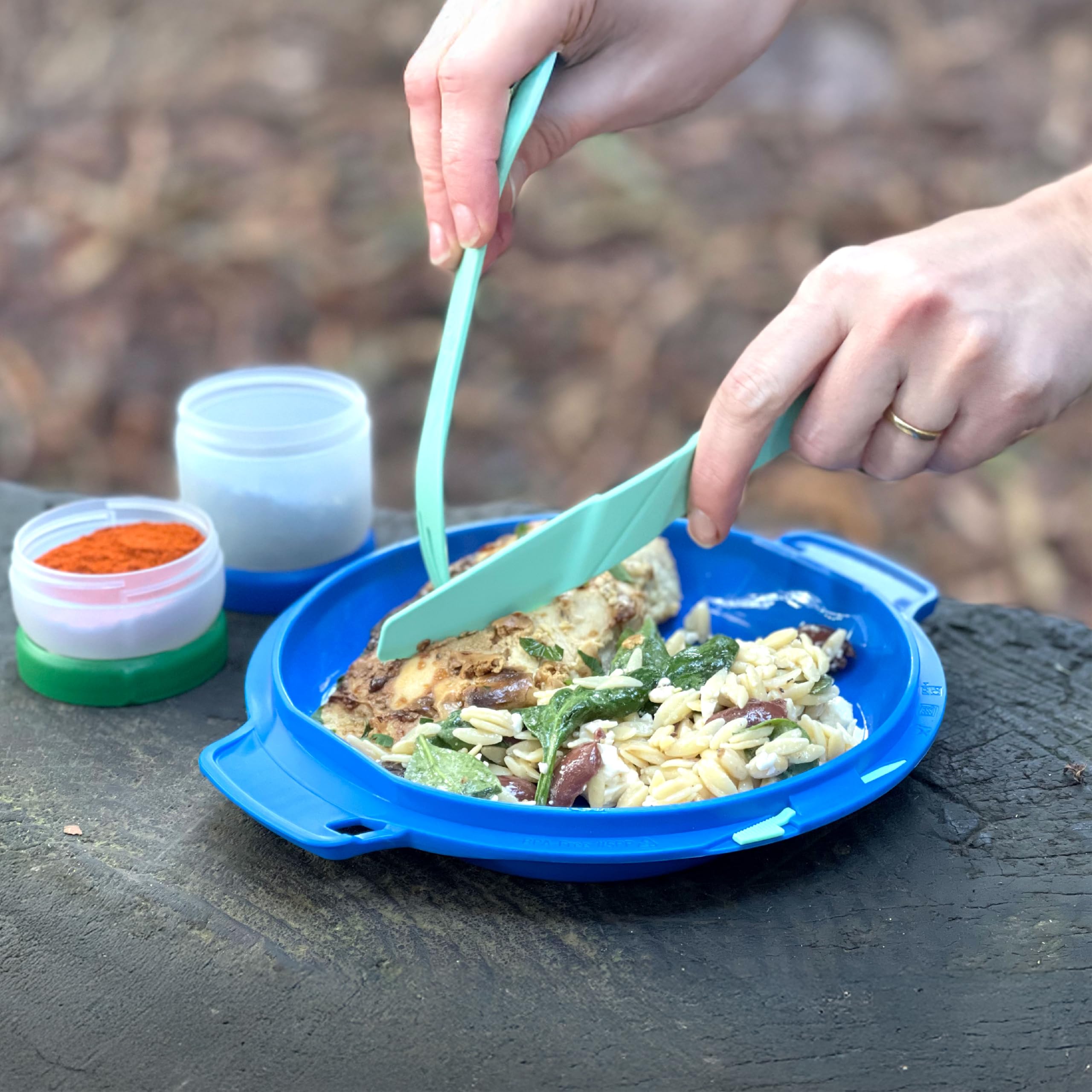 Humangear GoKit+ Deluxe compact mess kit ready for backpacking meals