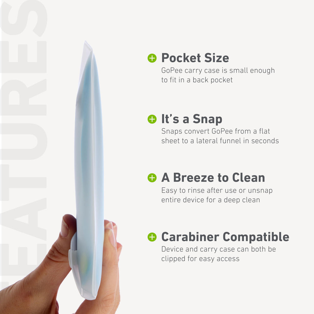 humangear GoPee carabiner holes for easy attachment to a backpack.