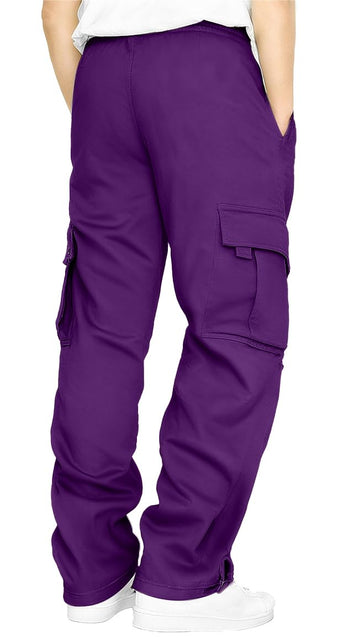 HUNGSON cargo sweatpants back pocket detail shows extra storage