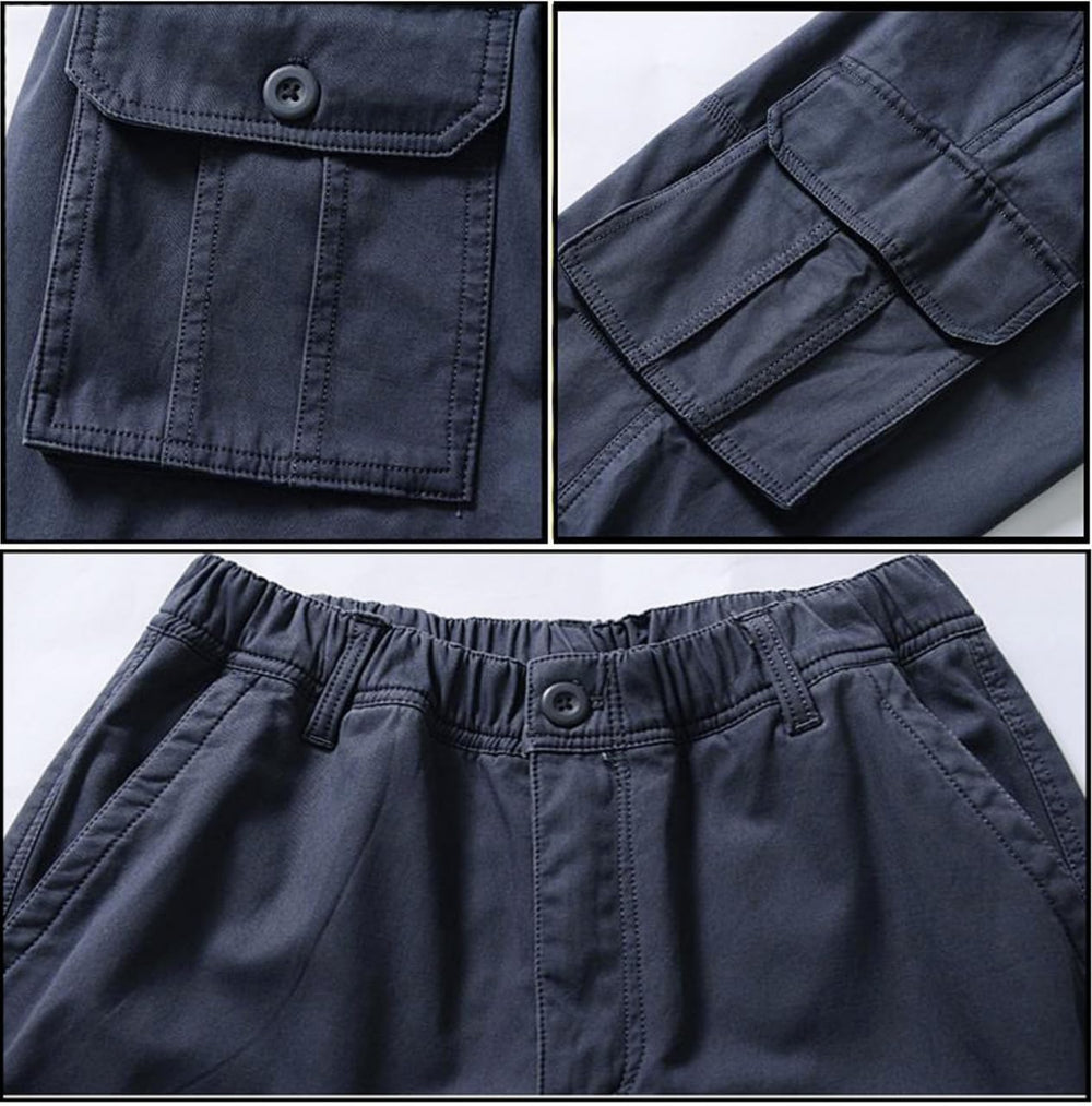 HUNGSON drawstring waist detail illustrates adjustable fit for comfort during movement.