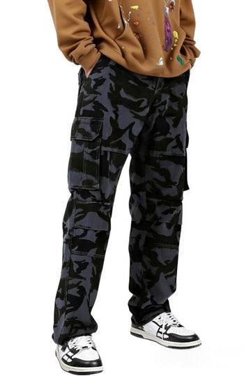 HUNGSON men's hiking pants cotton drawstring close-up highlights breathable fabric for comfort.