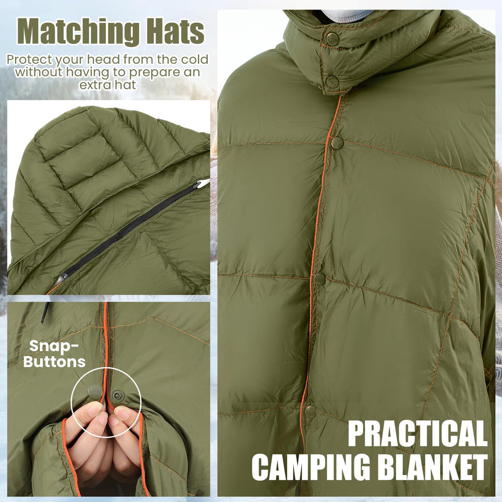 HunnmingRe packable blanket stored in compact bag.