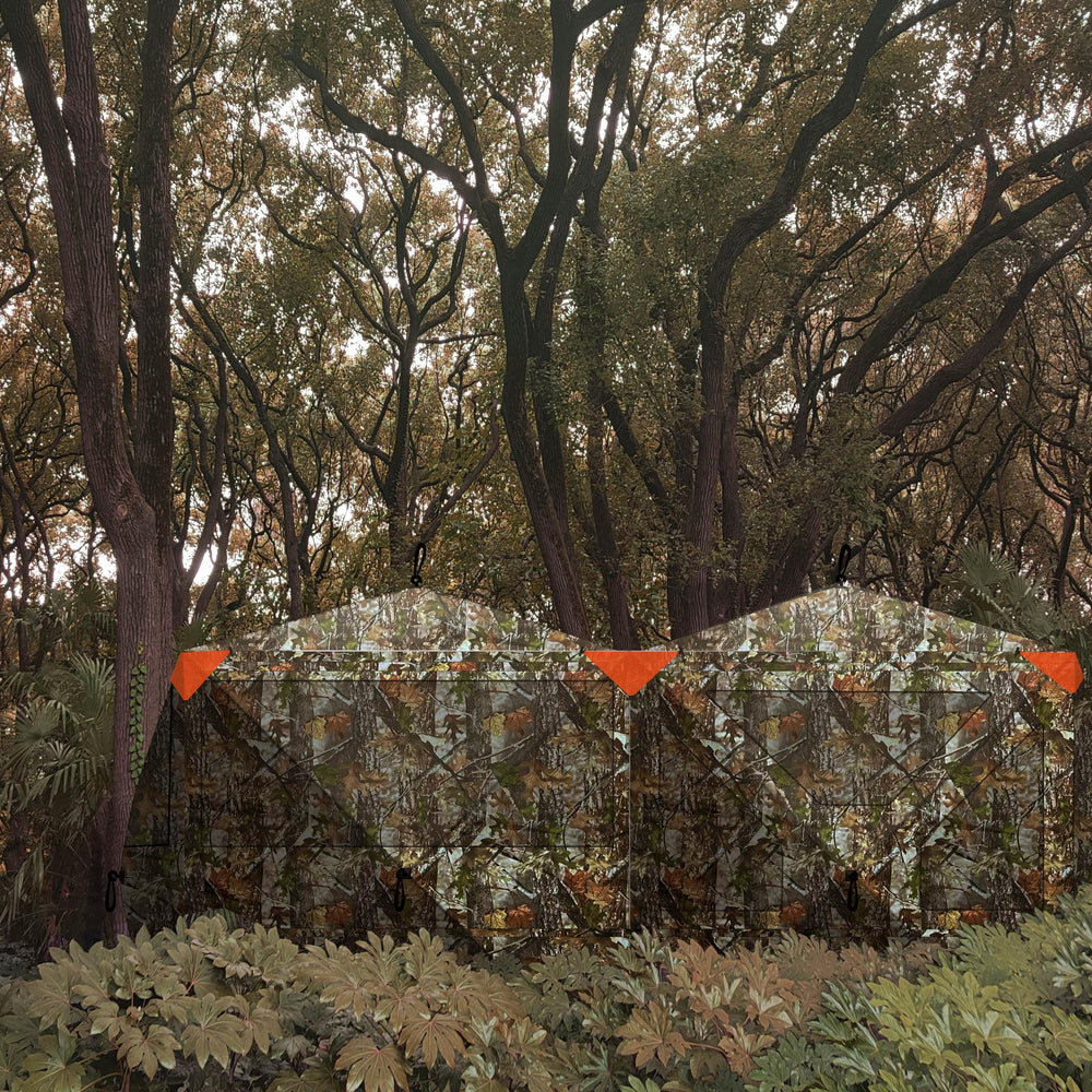 Hunt Quiet carrying bag enables portable transport across terrains.