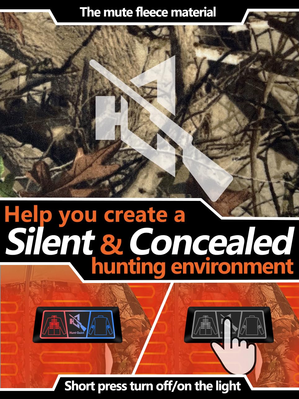 Hunt Quiet power bank with USB ports powers jacket and phone