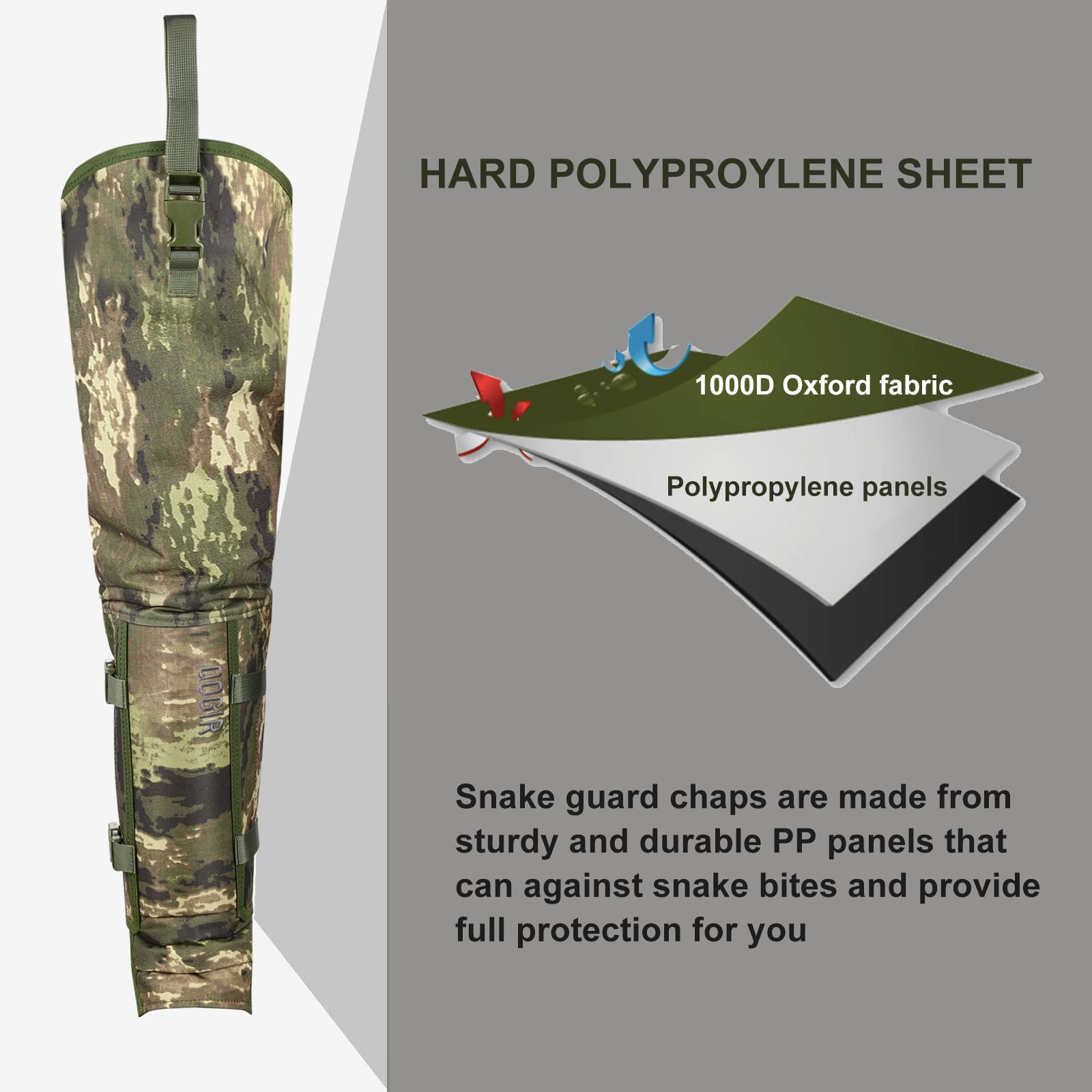 HUNTARMOR 4-ply nylon design offers flexible puncture protection for rugged terrain.