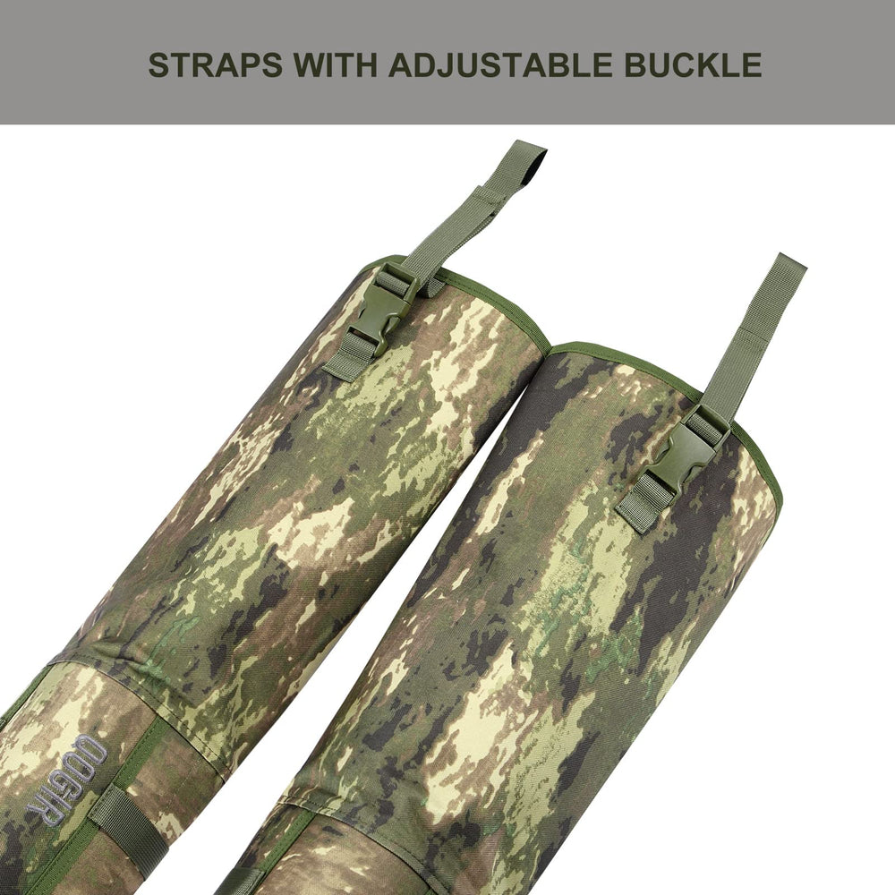 HUNTARMOR Adjustable straps and buckles ensure a custom fit for varied inseams.