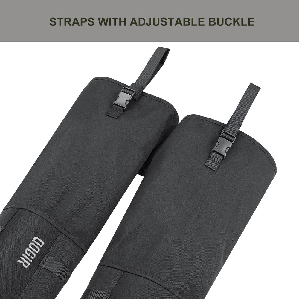 HUNTARMOR Snake Guard Gaiter Chaps worn over boots for full leg coverage in snake country