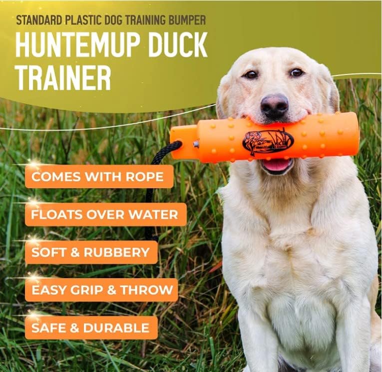 HuntEmUp Dog Bumpers buoyancy valve lets you adjust weight for different dogs.