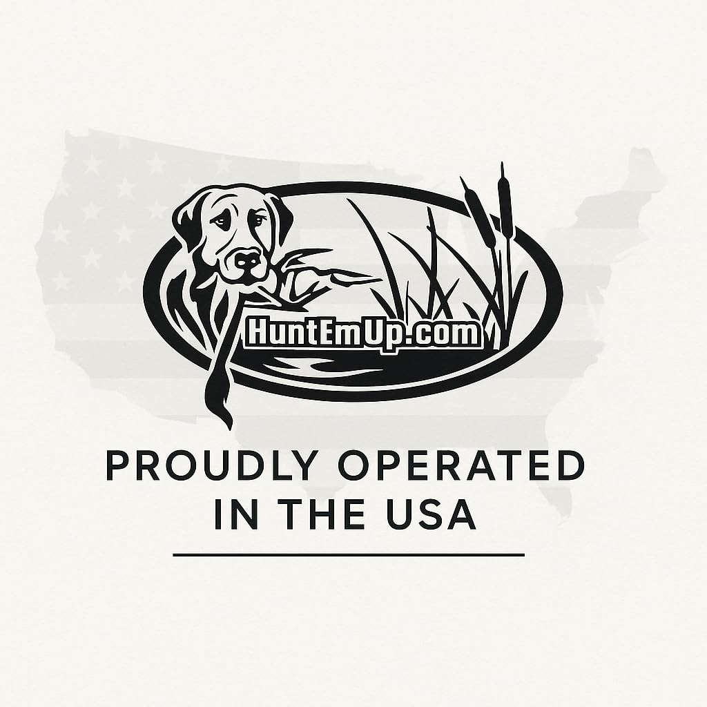HuntEmUp black-white bumper offers versatile field training visibility.