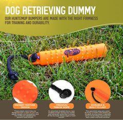 HuntEmUp large-size bumper adds weight for advanced retriever sessions.