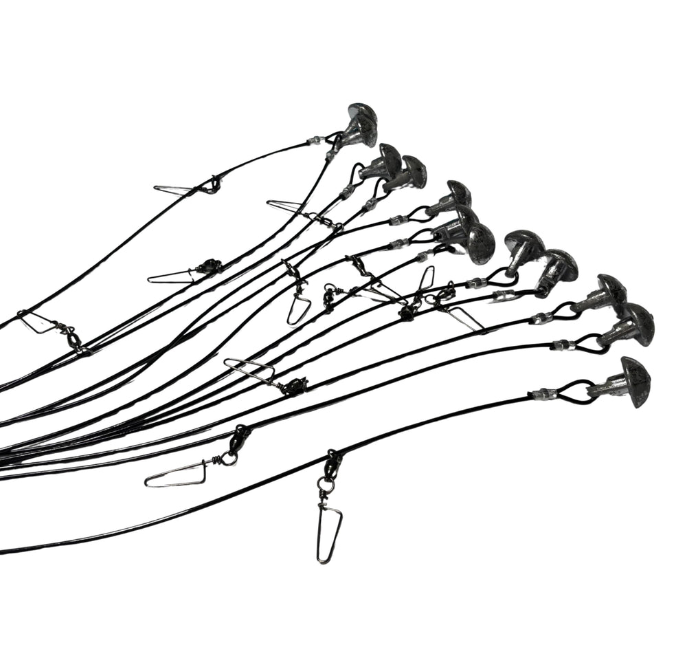 HuntEmUp PVC-coated 400lb cable resists memory and tangling for smooth use.