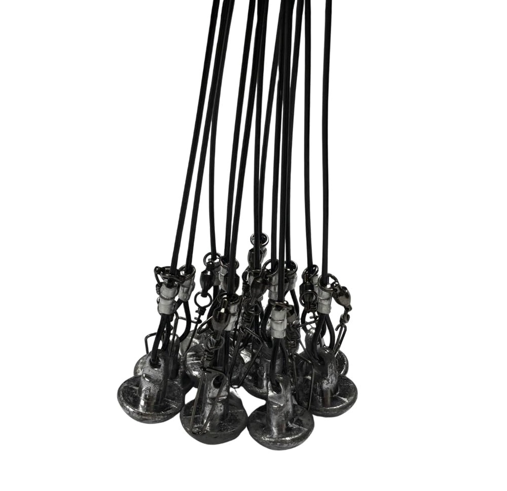 HuntEmUp stainless-steel swivel enhances durability in all water types.