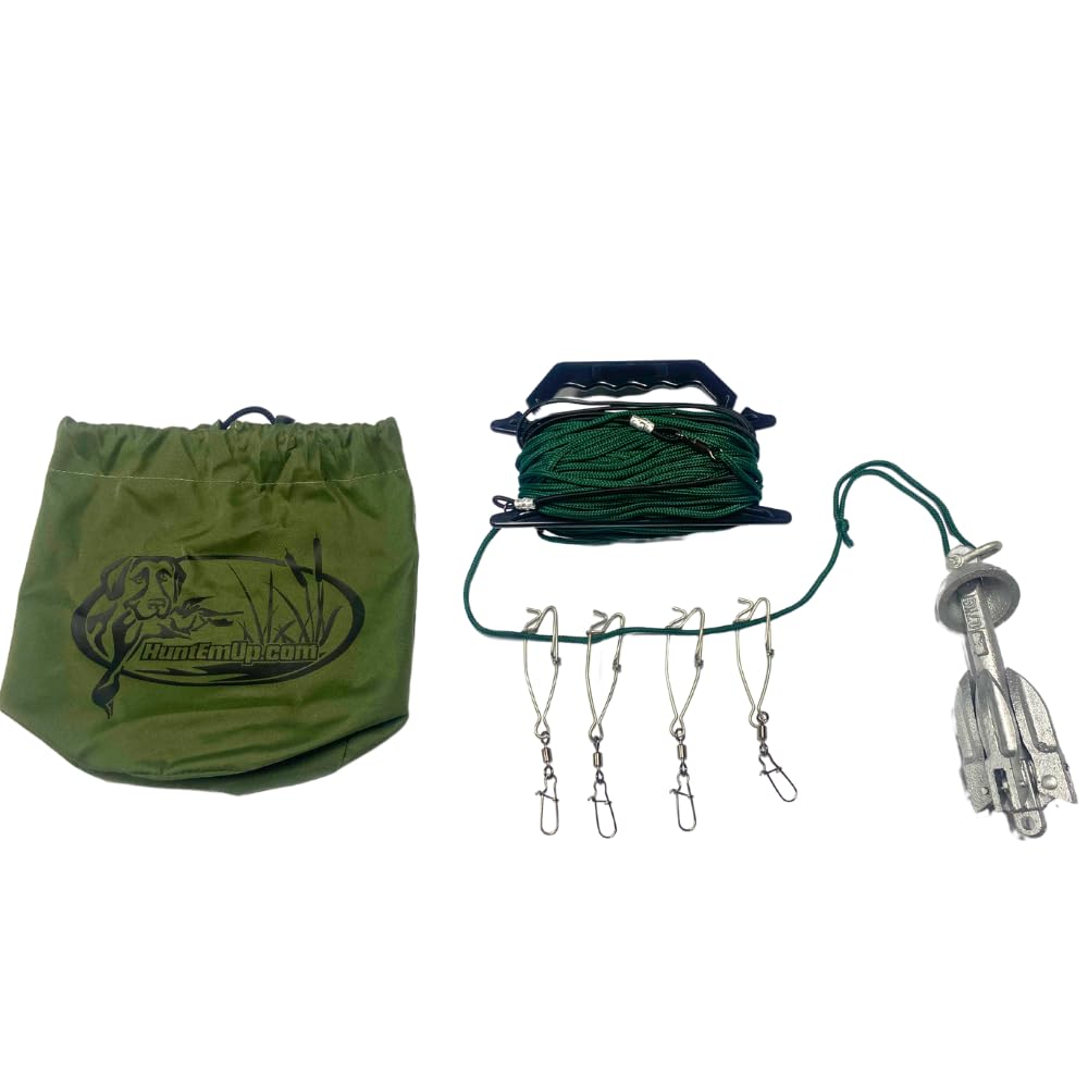 HuntEmUp Ultimate Jerk Cord Kit overview showing complete rig for consistent motion.