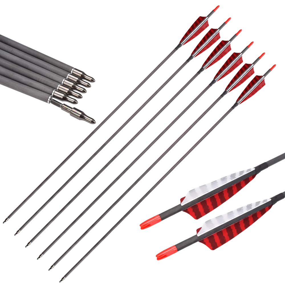 Hunter Ian Archery turkey feather vanes boost stabilization and visibility.