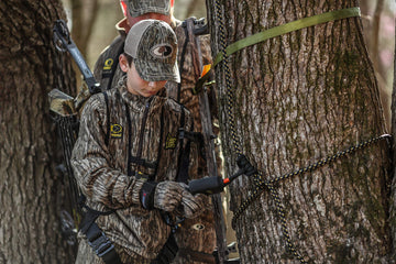 HSS Lil' Treestalker two pockets provide quick gear access on stand