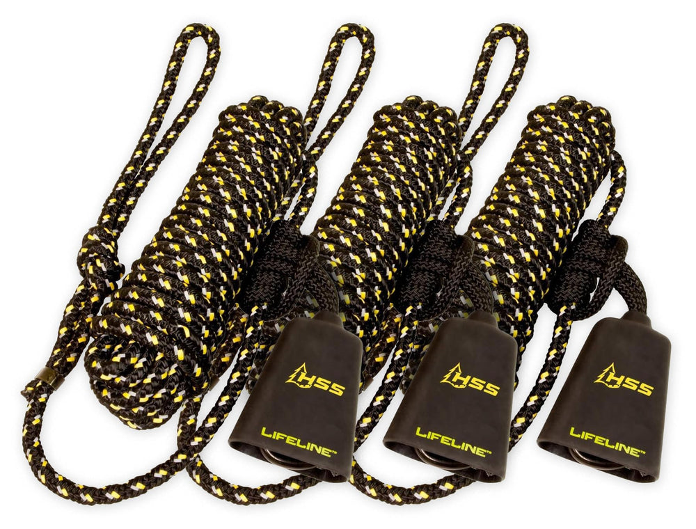 Hunter Safety System lifeline reflects light to locate your tree stand in low light.