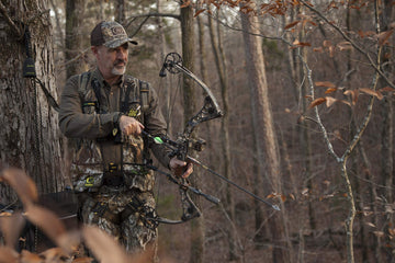 Hunter Safety System Pro-Series Harness showing eight pockets for gear within reach.