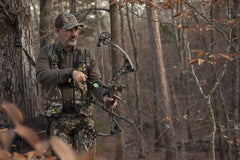 Hunter Safety System Pro-Series Harness showing eight pockets for gear within reach.