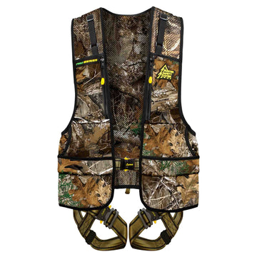 Hunter Safety System Pro-Series harness showing Elimishield technology for odor control in the field