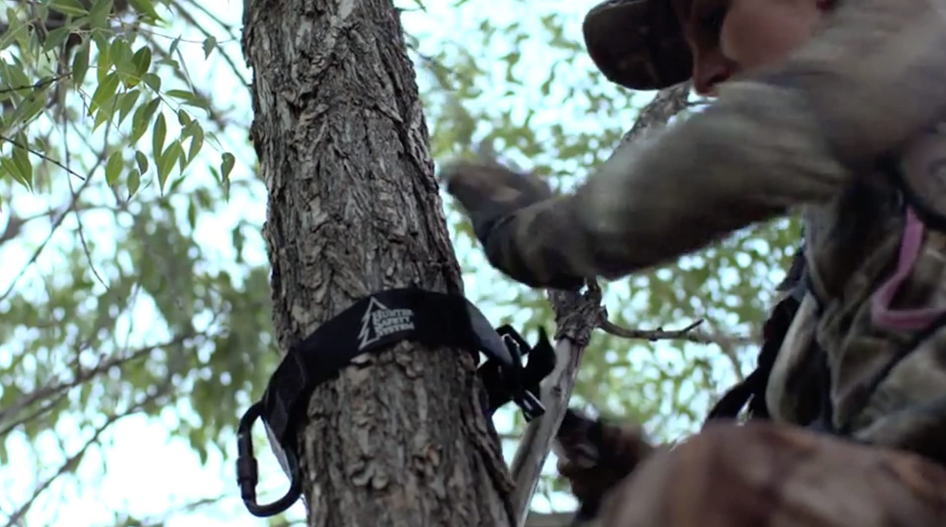 Hunter Safety System Quick Connect Strap leaves in-tree for hassle-free hunting all season