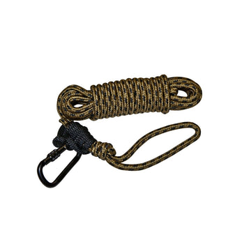Hunter Safety System Recon carabiner with cowbell silencer reduces rattles during climbs