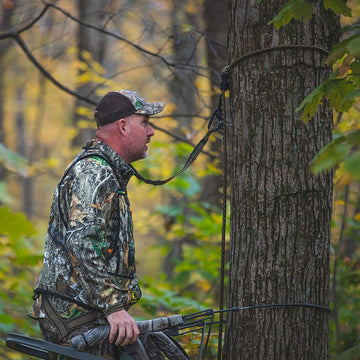 Hunter Safety System Rope-Style Treestrap looped around a tree showing quick setup