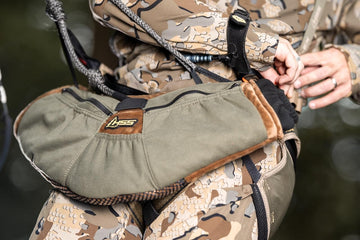 Hunter Safety System Saddle Muff is ideal for cold-weather hunts and early ice-fishing trips.