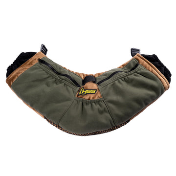 Hunter Safety System Saddle Muff in polar fleece provides warm hands during cold-weather hunts.