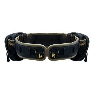 Hunter Safety System SlapStrap Double integrates with tether rope and lineman's belt.