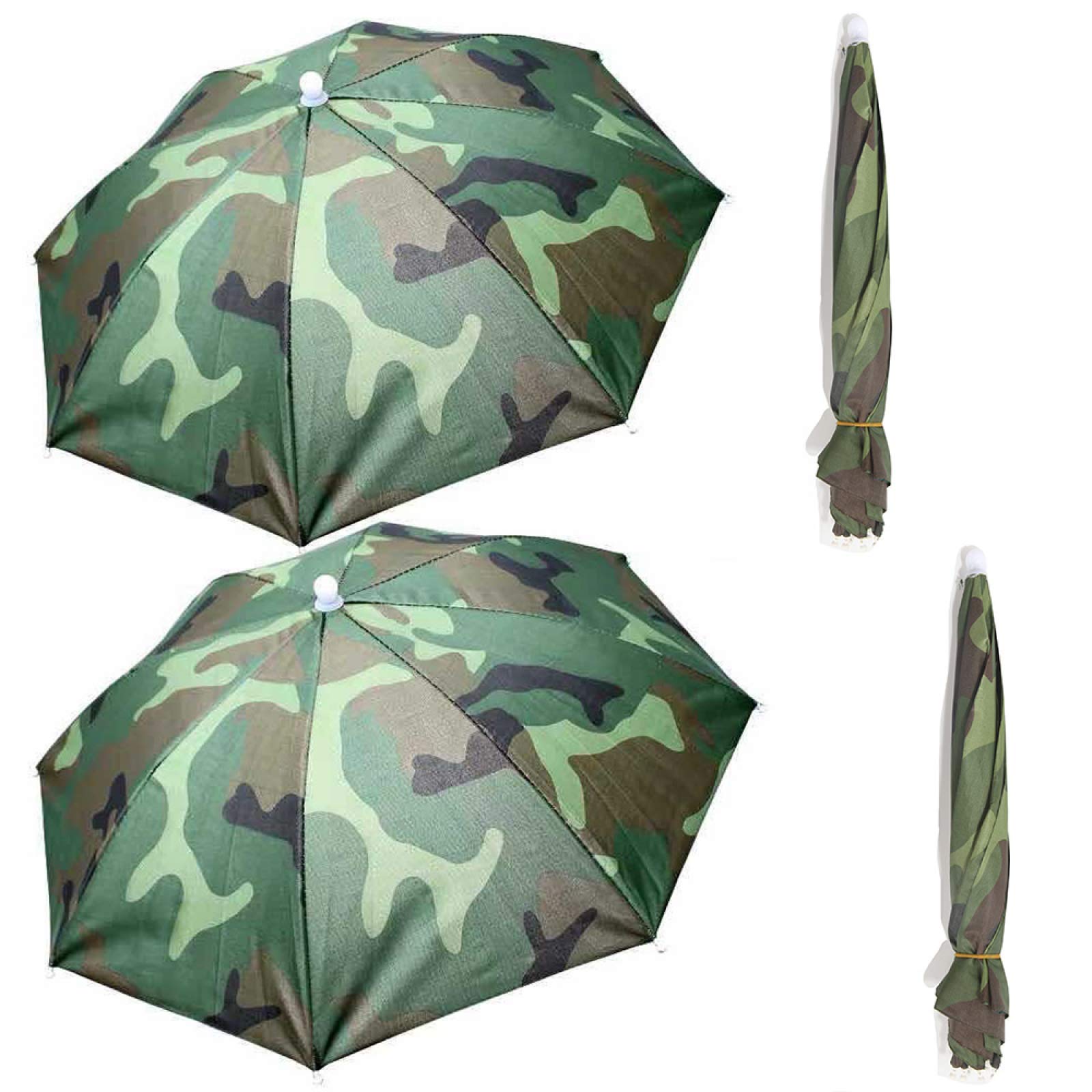 Set of four HunterBee camouflage umbrella hats