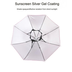 Close-up of waterproof nylon fabric and round iron frame