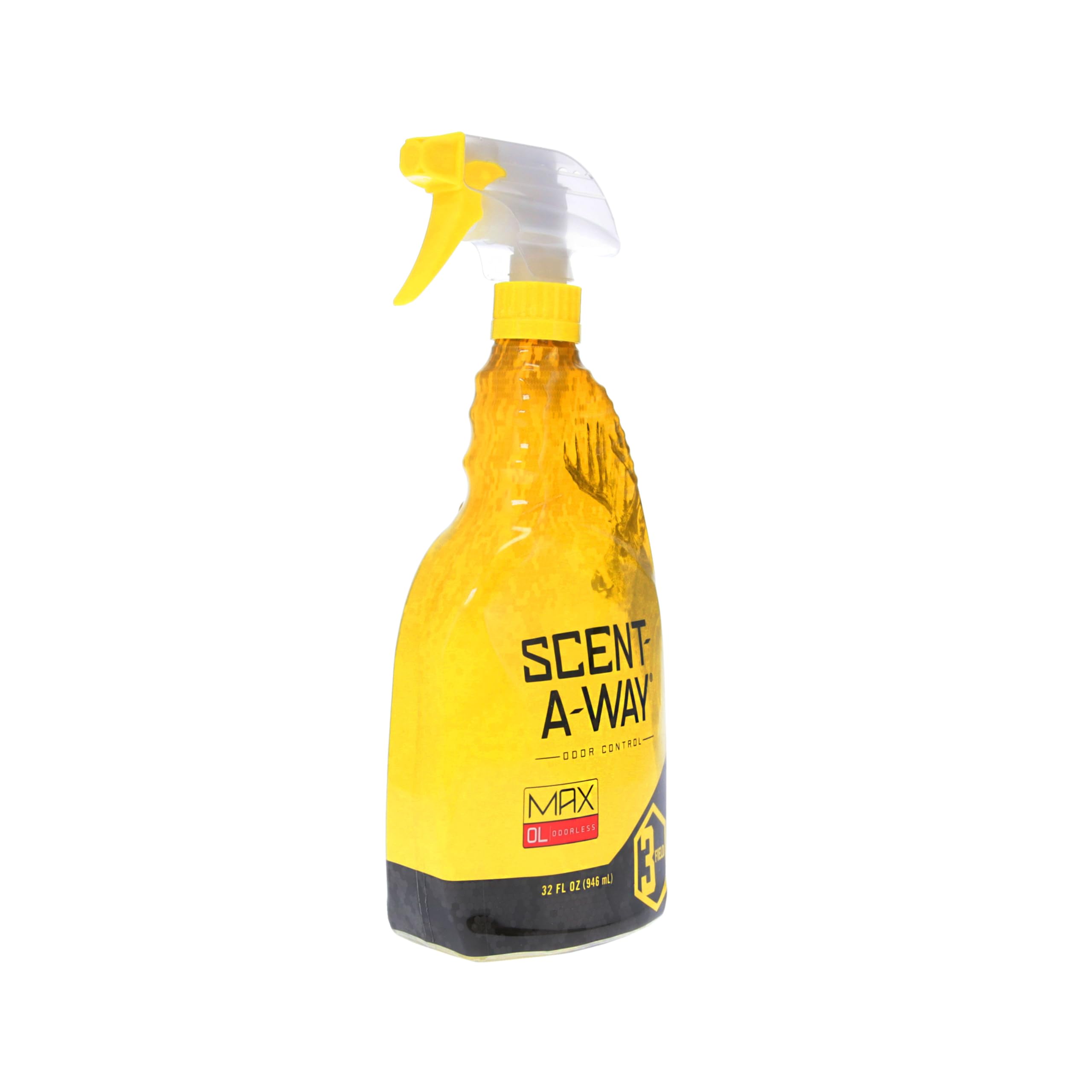 32 oz odorless Saw Max spray packaging for Hunters Specialties
