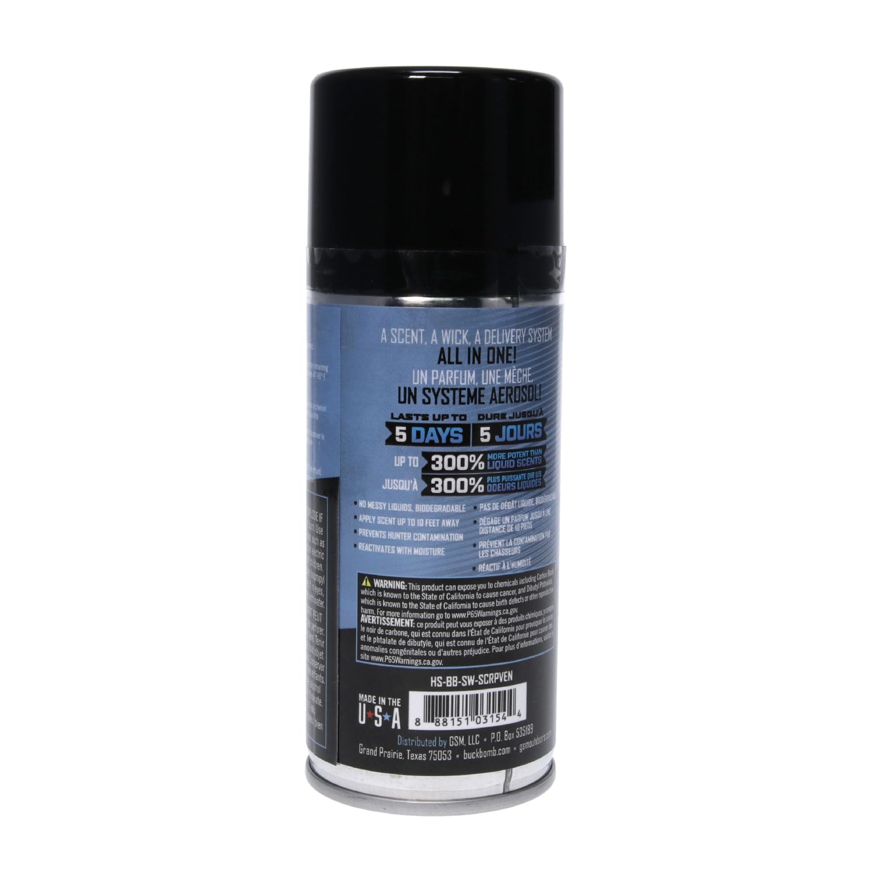 Moisture reactivation boosts Buck Bomb Scent Web performance in field