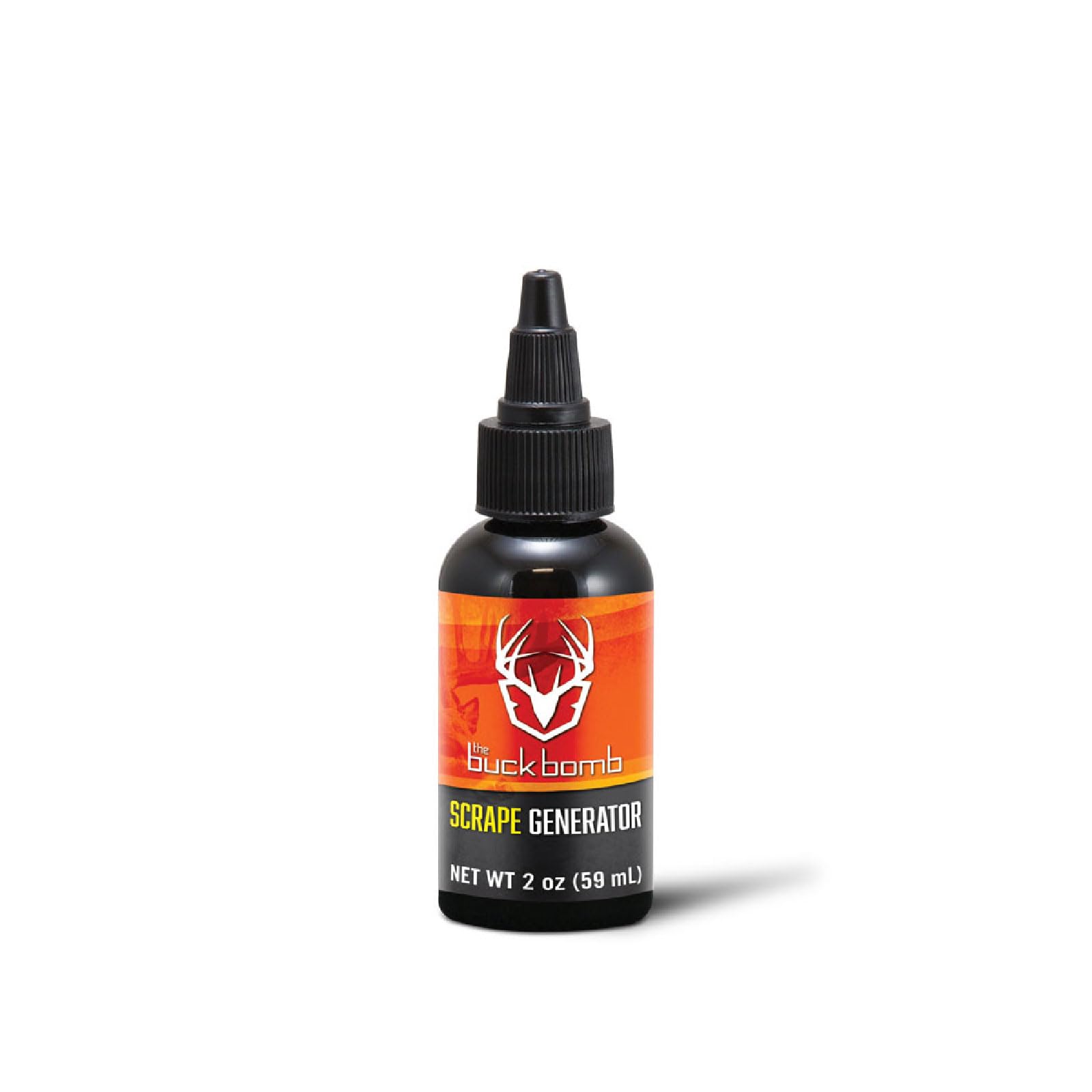 Hunters Specialties Buck Bomb Scrape Generator dropper bottle for precise scent application at mock scrapes.